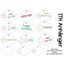 ITH - Tag Anhänger Wolke 